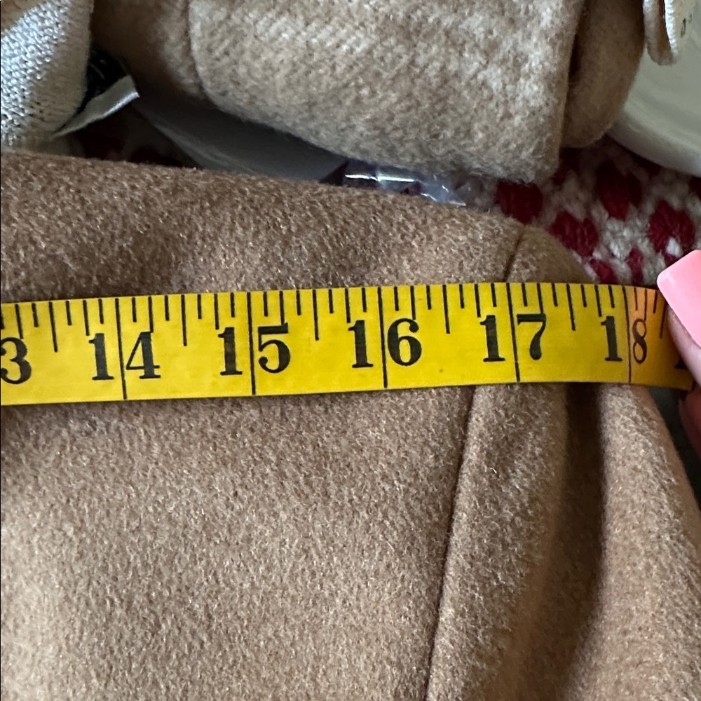 Lauren Ralph Lauren Camel Wool-Blend Belted Trench Coat - Picture 16 of 16